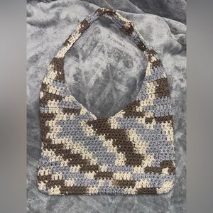 Handmade Crochet Patterned Shoulder Bag
